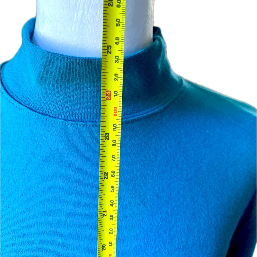 🦋 Women’s Turquoise Mockneck by hasting & smith - Picture 12 of 12